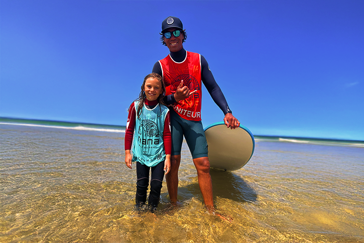 Gary Zebrowski moniteur de surf enfant